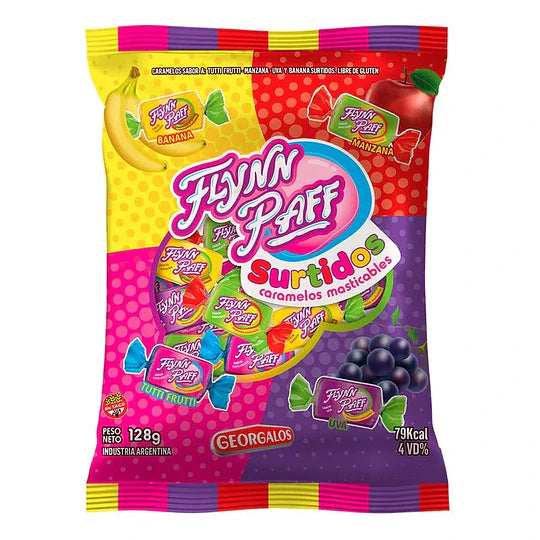 Caramelos Flynn Paff Surtidos Sin Gluten 128 Gramos parve
