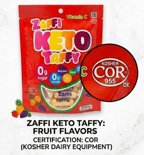 Zaffi Keto Taffy (PARVE) GLUTEN FREE