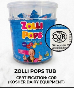 Zolli Pops Tub 60 unidades GLUTEN FREE