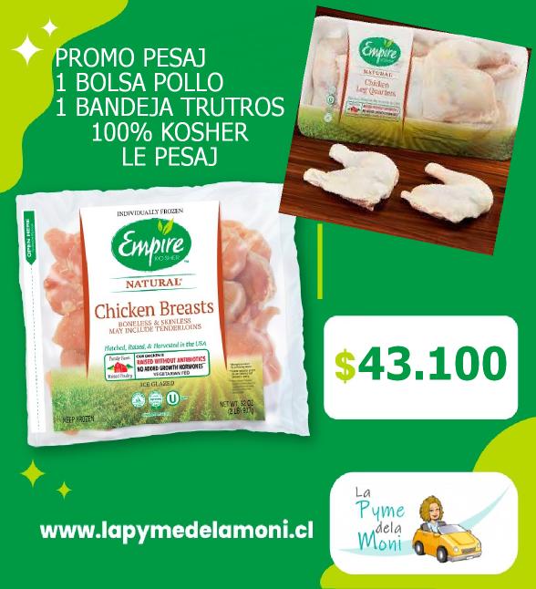 PROMO: 1 BANDEJA TRUTRO Y 1 BOLSA DE PECHUGAS EMPIRE