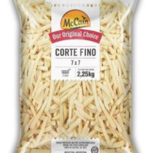 PAPAS MCCAIN EXTRA DELGADAS 7 X 7 CM  2,5 KILOS